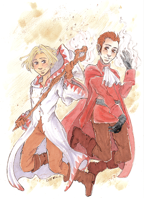 Red mage and white mage